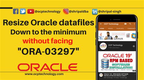 resize oracle.